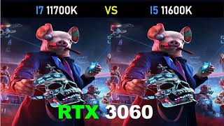 i7 11700K vs i5 11600K  RTX 3060  Gaming Comparisons [upl. by Aleirbag559]