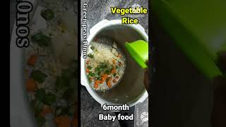 Vegetable rice for 6month babiesbaby food recipesbaby foodbaby food recipe [upl. by Barina]