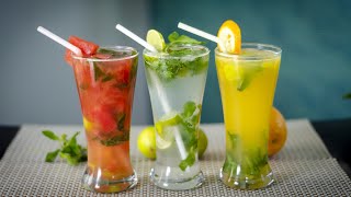 Mojito Drinks  Virgin Mojito  Orange Mojito  Watermelon Mojito  Mocktails  Summer Drinks [upl. by Farny]