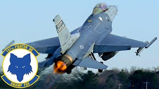 Swamp Fox USAF Powerful F16 Fighting Falcon fighters in action [upl. by Rowell]