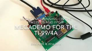 TI994A Megademo on the TMS99105 and FPGA system [upl. by Kevyn]