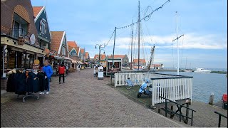 Walking in Volendam at Dusk ⛵  The Netherlands  4K60 [upl. by Enirtak]