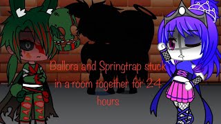 Ballora and SpringTrap stuck in a room for 24 hours  Ballora X SpringTrap [upl. by Cam]