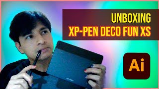 ¡Mi primera tableta gráfica Unboxing  MiniReview XPPen Deco Fun XS [upl. by Notsnhoj]