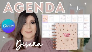 CREA tu propia AGENDA en CANVA ⭐️ Te regalo la plantilla [upl. by Schonfield770]