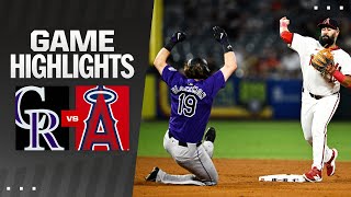 Rockies vs Angels Game Highlights 8124  MLB Highlights [upl. by Karyn]