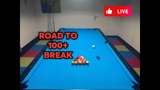 Road to 100 break 141 straightpool billiards pool bida [upl. by Nallad]