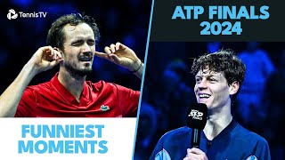 Iconic Medvedev Celebration Dogs Invade Court amp More  Nitto ATP Finals 2024 Funniest Moments [upl. by Trudi]