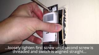 Leviton Decora Motion Sensor Install [upl. by Ardnahc]