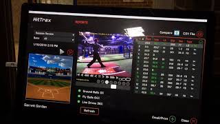 Using hightech baseball HitTrax system [upl. by Plunkett]