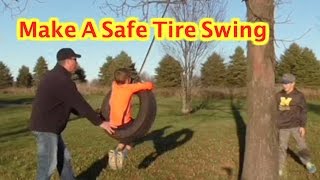 BUILD A TIRE SWING  RHINO STRAPMATE DIY [upl. by Claude402]