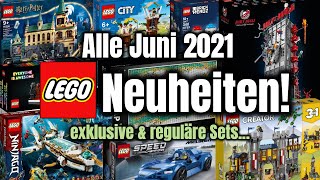 Mehr als 100 neue Sets Alle LEGO Juni 2021 Neuheiten in der Übersicht 18 City Harry Potter [upl. by Suirred]