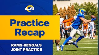 New Schemes To Learn From amp Staying Locked In Against Opponents  RamsBengals Joint Practice Recap [upl. by Nahgen52]