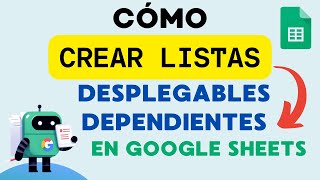 Cómo crear listas desplegables  Listas dependientes  Google Sheets [upl. by Onairot]