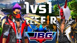 1vs1 challenge with my friend ff custom freefire jbg gaming [upl. by Antsirhc]