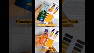 Ph Test Himalaya Neem Face Wash vs Clean amp Clear Foaming Face Wash  phtest facewashph popular [upl. by Tiebout]