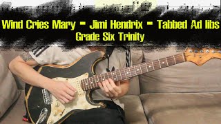 The Wind Cries Mary  Jimi Hendrix  Tab 🎸 Grade 6 Trinity [upl. by Jakie757]