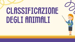 Classificazione degli animali animali youtubekids apprendimento scienze [upl. by Charyl]