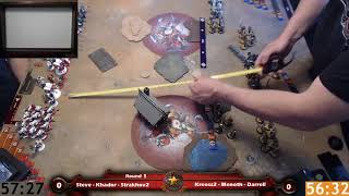 Warmachine Hordes  Khador Strakhov2 Vs Menoth Kreoss2 [upl. by Newg163]