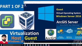 Part 1 of 2 ArcGIS Server installation on Virtual Operating System [upl. by Norak]