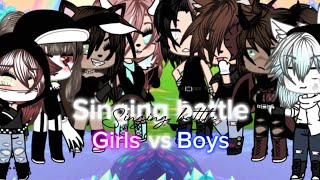 Singing Battle Girls vs BoysLip Synccapcut ibisxpaint gachacommunity gachalife [upl. by Sorazal113]