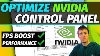 OPTIMIZE NVIDIA CONTROL PANEL Settings for Performance and Gaming FPSLATENCY PC [upl. by Rosamund]