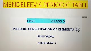 Mendeleevs Periodic Table [upl. by Akenet]