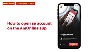 AmOnline  How to open a bank account on AmOnline App [upl. by Wrench]