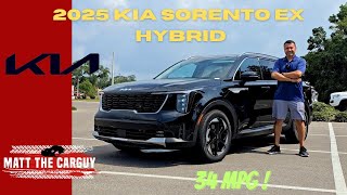 Hybrid New 2025 Kia Sorento EX Hybrid gets a refresh Review and drive [upl. by Prader]