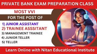 Private Bank Exam Preparation Class Most VVI for Exam [upl. by Attey574]