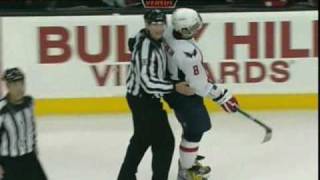 Alexander Ovechkin hits Mark Recchi [upl. by Yoshiko]