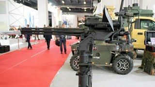 MSPO 2022  PGZ from Poland showcases WLKM multibarrel heavy machine gun [upl. by Htiduj]