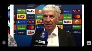 Lintervista a Gian Piero Gasperini al termine della partita contro il VFB Stoccarda🇮🇹🇩🇪 [upl. by Iveksarap]