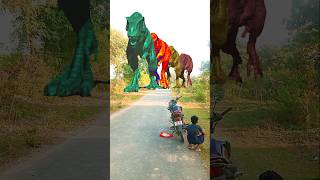 Real Jurassic world TRex vs Triceratops Part 1214 shorts dinosaur trex dinosour jurassicworld [upl. by Garwin174]