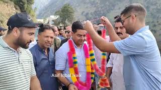 New DC Kishtwar Rajesh Kumar Shavan accorded warm reception at Drabshala Hasti by Revenue officials [upl. by Feltie]