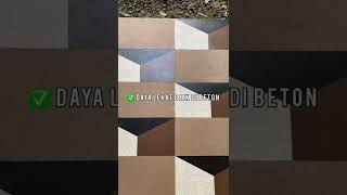 Lukis Indah amp Kreasikan lantai beton kamu dengan DECOFLOOR decorative concrete propan shortvideo [upl. by Schoenburg487]