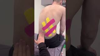 Kinesiology Taping for Lower back Quadratus Lumborum amp Sacroiliac Joint [upl. by Evalyn]