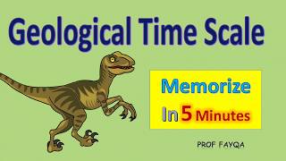 Geological Time Scale and Fossils l Memorize time scale chart in 5 minutes [upl. by Tsirhc]