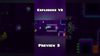 Explorers V2  Preview 3  By Me  Geometry Dash 22 [upl. by Gibert]