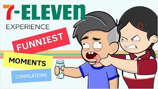 7ELEVEN EXPERIENCE FUNNIEST MOMENTS COMPILATION  Pinoy Animation [upl. by Euqinwahs]