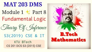 DCS 5th Module Part 3  Theory of Inference [upl. by Lorre]