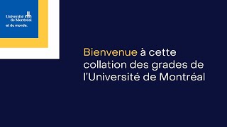 Collation des grades  Arts et sciences 3 [upl. by Anella]