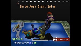 Jab cancel into Giant Swing  Fighters Destiny N64 [upl. by Ranique264]