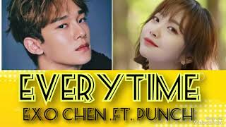 Everytime Lyrics Video 🌸 සිංහල 🌸  Chen amp Punch [upl. by Mae]