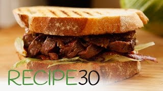 The Ultimate Steak Sandwich with caramelised onions [upl. by Godding663]