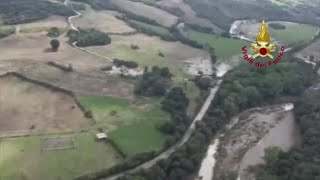 Montecatini Val di Cecina allagata la vista delle campagne dal drone [upl. by Cassaundra500]