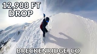 Snowboarding Breckenridges Highest Peak Inbounds [upl. by Akkinahs]