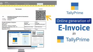 How to Generate eInvoices Online  Easy eInvoicing with TallyPrime [upl. by Aleda]