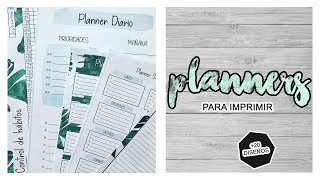 PLANNERS Y ORGANIZADORES GRATIS PARA IMPRIMIR  ORGANIZA TU TIEMPO  TRILCE ARANA [upl. by Lapham]