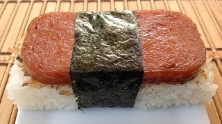 How To Make Spam MusubiHawaiian Food Recipes [upl. by Aihsinyt]